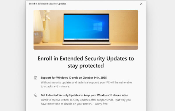 Microsoft Extends Windows 10 Security Updates for One Year with New Enrollment Options